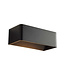Rectangular Design Wall Light Black incl. LED - Artdelight Mainz