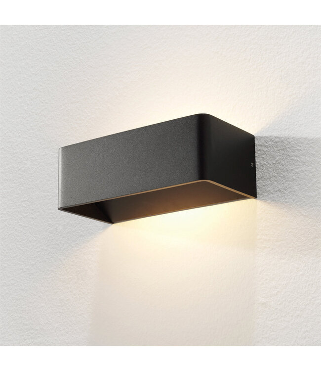 Rectangular Design Wall Light Black incl. LED - Artdelight Mainz