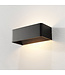 Rectangular Design Wall Light Black incl. LED - Artdelight Mainz