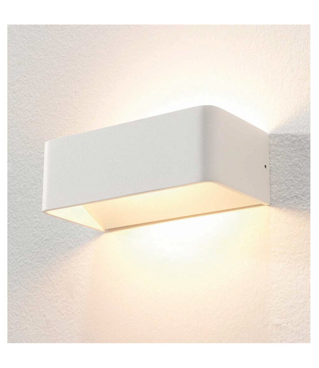 Rectangular Design Wall Light White incl. LED - Artdelight Mainz