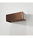 Rectangular Design Wall Light Bronze incl. LED - Artdelight Mainz