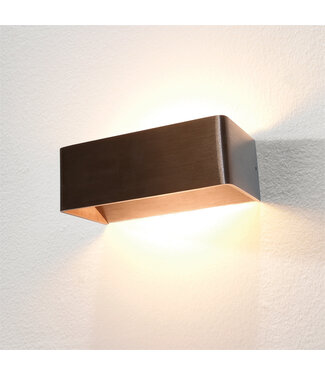 Artdelight Rectangular Design Wall Light Bronze incl. LED
