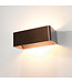 Rectangular Design Wall Light Bronze incl. LED - Artdelight Mainz