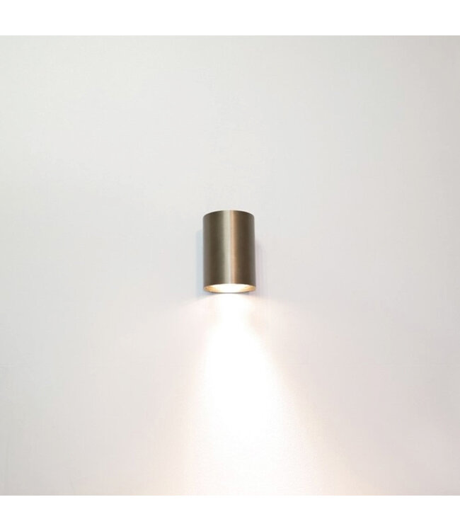 Ronde Wandlamp 1-lichts Brons - Artdelight Roulo