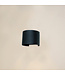 Runde Moderne Wandleuchte Schwarz - Artdelight Gyro