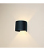 Runde Moderne Wandleuchte Schwarz - Artdelight Gyro