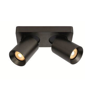 Artdelight Moderne Deckenleuchte 2-flammig Metallic Anthrazit