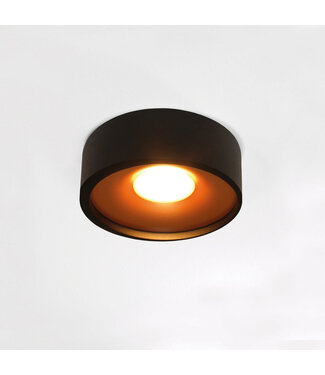 Artdelight Design Plafondlamp Zwart/Koper incl. LED
