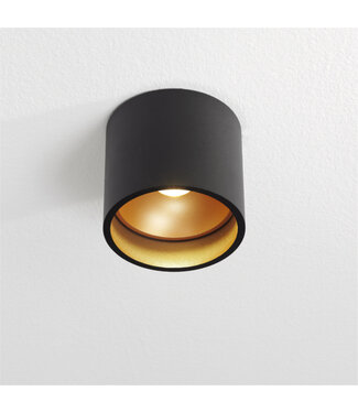 Artdelight Moderne Plafondspot Zwart/Koper incl. LED