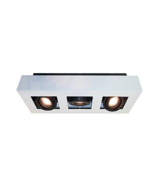 Artdelight Moderne 3-flammige Design Spotleuchte Weiß/Schwarz