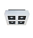 Moderne 4-lichts Design Spot Wit/Zwart - Artdelight Bosco
