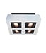 Moderne 4-lichts Design Spot Wit/Zwart - Artdelight Bosco