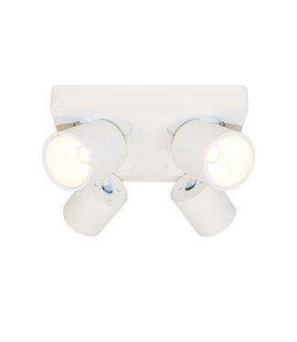 Artdelight Design Deckenleuchte 4-flammig Weiß inkl. LED