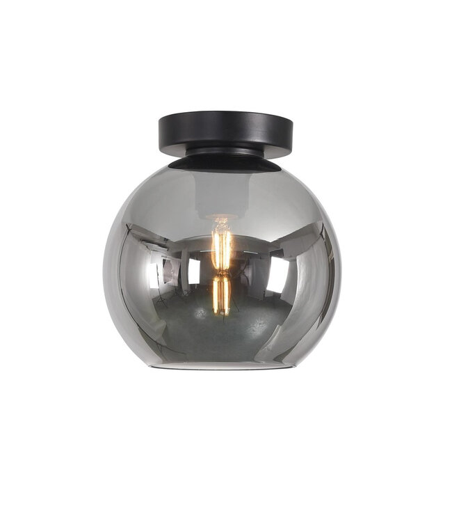 Round Glass Ceiling Light Ø20cm Chrome - Artdelight Marino