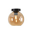 Ronde Glazen Plafondlamp Ø20cm Amber - Artdelight Marino