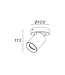 Industriële Ronde Plafondlamp 1-lichts Wit - Artdelight Megano