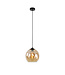 Round Glass Pendant Light Ø25cm Amber - Artdelight Marino