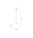 Glass Design Pendant Light Ø28cm Smoked Glass - Artdelight Preston