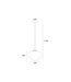 Glas Design Pendelleuchte Ø26cm Bernstein - Artdelight Toronto