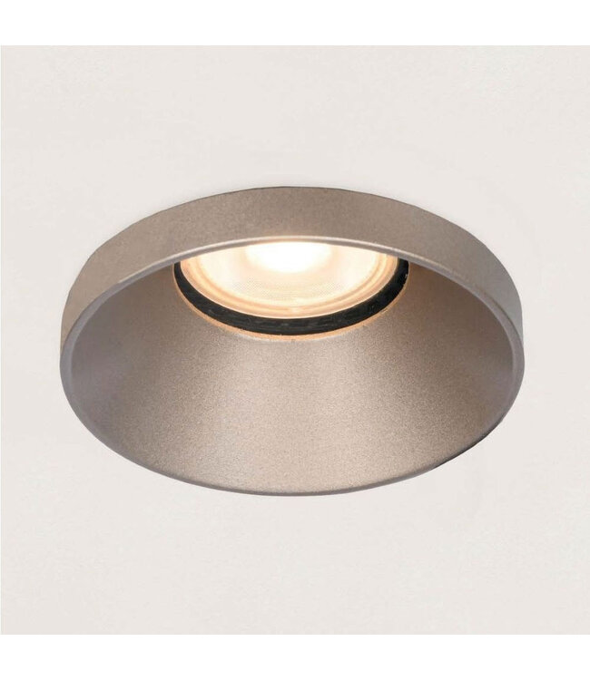 Modern Round Recessed Downlight Champagne - Artdelight Malmo