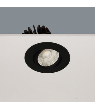Artdelight Ronde LED Inbouwspot Kantelbaar Zwart