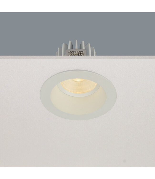 Runder LED Einbaustrahler Vertieft Weiß - Artdelight Venice DL2308