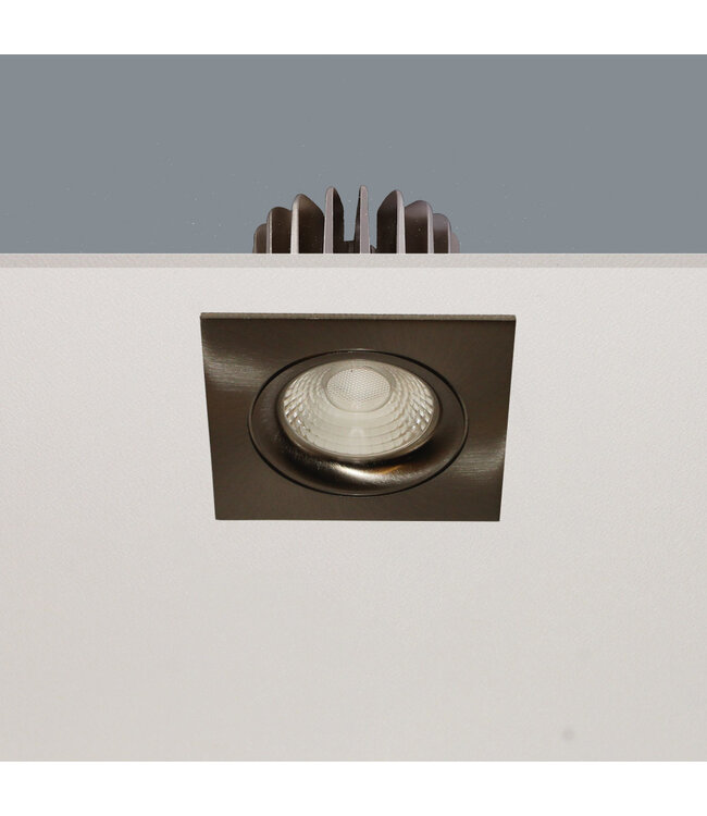 Vierkante LED Inbouwspot Aluminium - Artdelight Venice DL2508