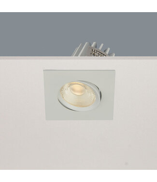 Artdelight Vierkante LED Inbouwspot Kantelbaar Wit