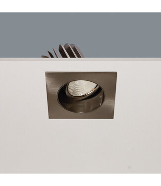Artdelight Eckiger LED Einbaustrahler Schwenkbar Silber