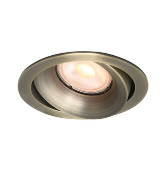 Artdelight Runder Schwenkbarer Einbaustrahler Antik Bronze