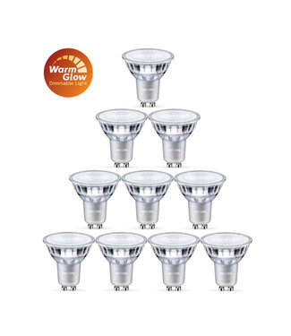 Dim to Warm GU10 Lichtbron 4,9 Watt | 2200 - 2700 Kelvin - 10 stuks