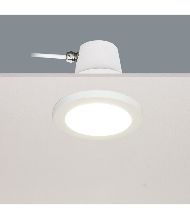 Runder Badezimmer Einbaustrahler IP65 Weiß - Artdelight Bados