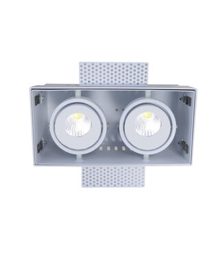 Artdelight Trimless Inbouwspot 2-lichts Wit