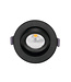 Round LED Recessed Downlight with Dim to Warm Black - Artdelight Special