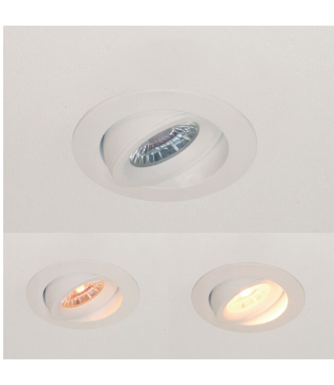 Round LED Recessed Downlight with Dim to Warm White - Artdelight Special