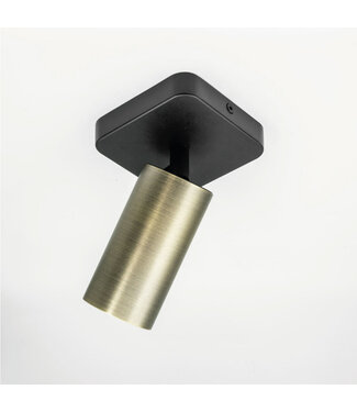 HELDR! Industrielle Deckenleuchte 1-flammig Schwarz/Antik Bronze