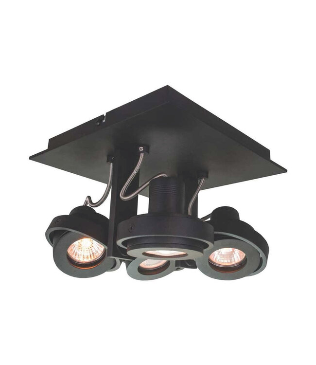 Industrial Ceiling Spotlight 4-light Black - Artdelight Meist