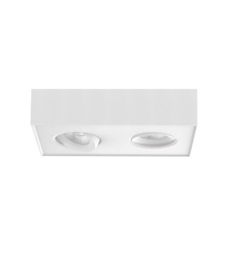 Artdelight Moderner LED Deckenspot 2-flammig Weiß