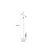 Industriële 3-lichts Vloerlamp Zwart - Artdelight Megano