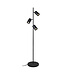 Industriële 3-lichts Vloerlamp Zwart - Artdelight Megano