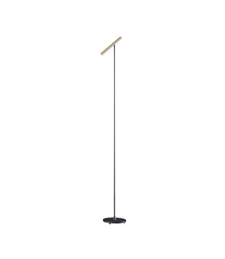 Artdelight Design LED Vloerlamp Zwart/Champagne