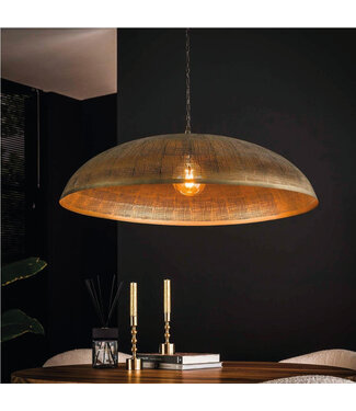 HELDR! Industriële 1-lichts Hanglamp Antiek Brons