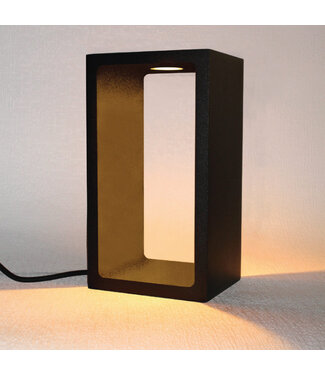 Artdelight Design Tafellamp Zwart met LED