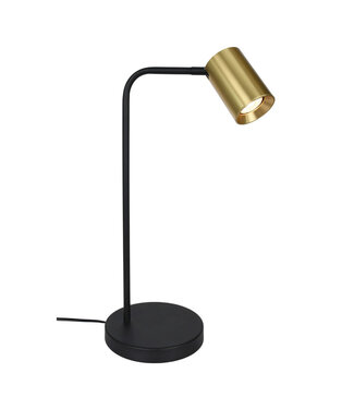 Artdelight Moderne GU10 Tafellamp Zwart/Goud