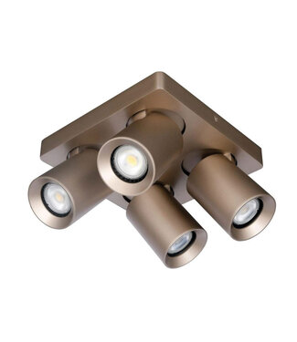 Artdelight Moderne Plafondlamp 4-lichts Champagne