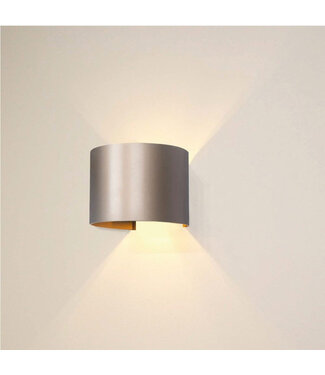 Artdelight Ronde Moderne Wandlamp Champagne