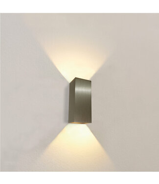 Artdelight Moderne Bronzen Wandlamp XL