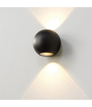 Artdelight Moderne Design Wandlamp Zwart incl. LED