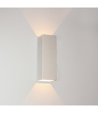 Artdelight Rechthoekige Wandlamp XL Wit incl. LED