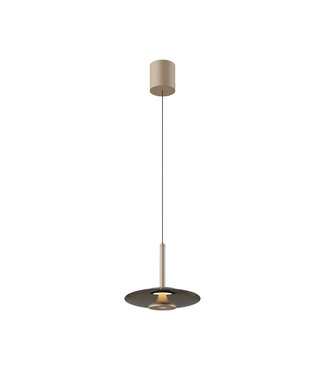 Artdelight Moderne Design Hanglamp Champagne/Coffee met LED